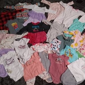 Lot of 6-9 month baby girl clothes